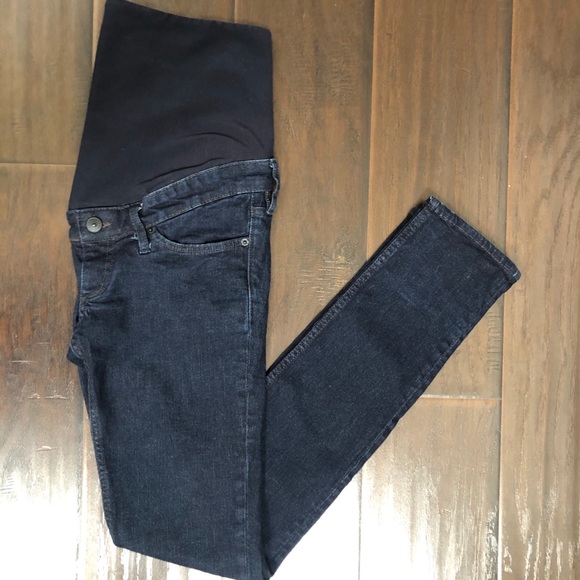 H&M Mama Maternity Dark Wash Skinny Jeans 6 - Picture 2 of 5